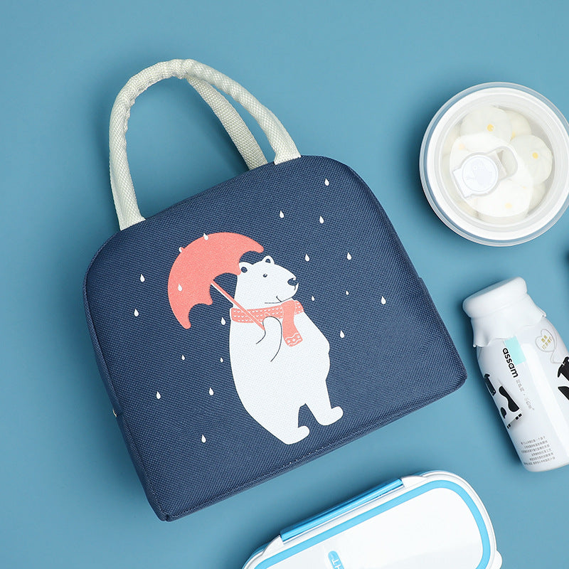 Verspielte isolierte Lunch-Tasche Karnz