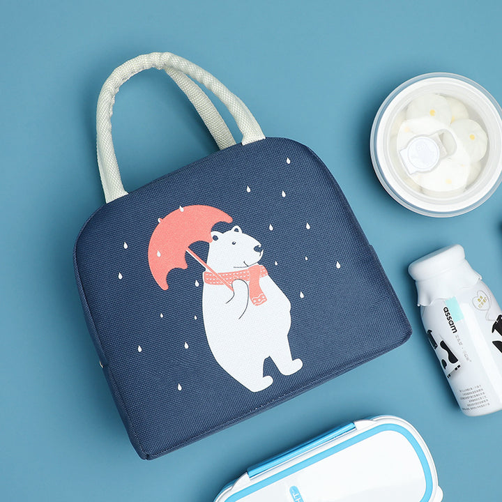 Verspielte isolierte Lunch-Tasche Karnz