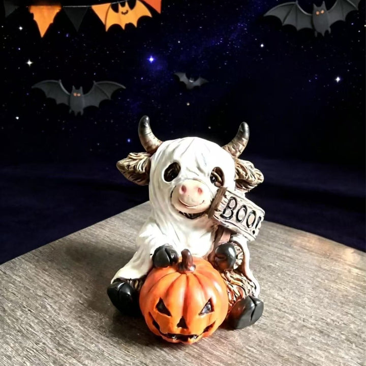 Lustige Halloween Kuh Figur Karnz