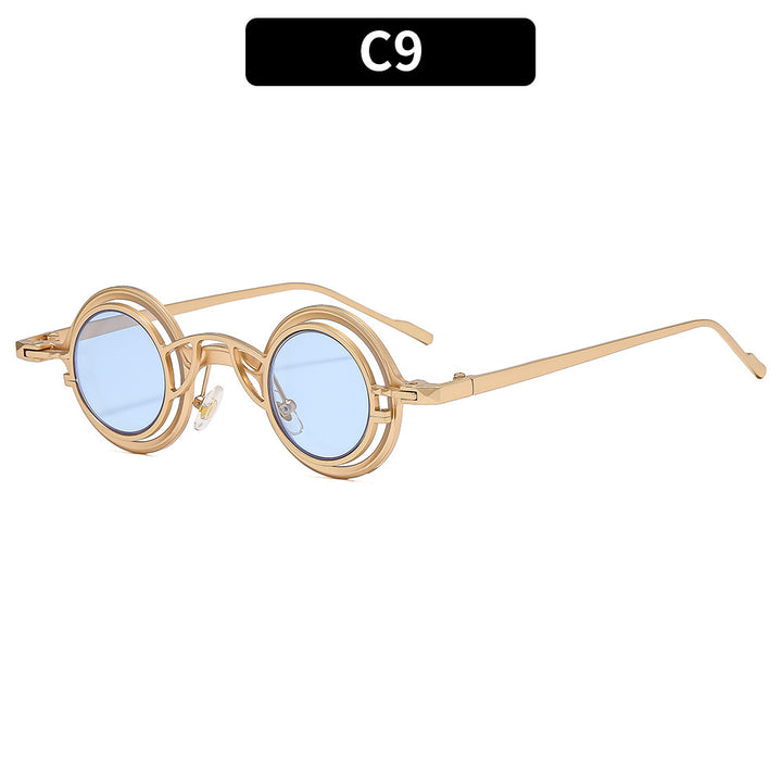 Kreisförmige Dual-Linsen Sonnenbrille