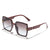 Damen oversized modische Sonnenbrille mit elegantem Farbverlauf Karnz