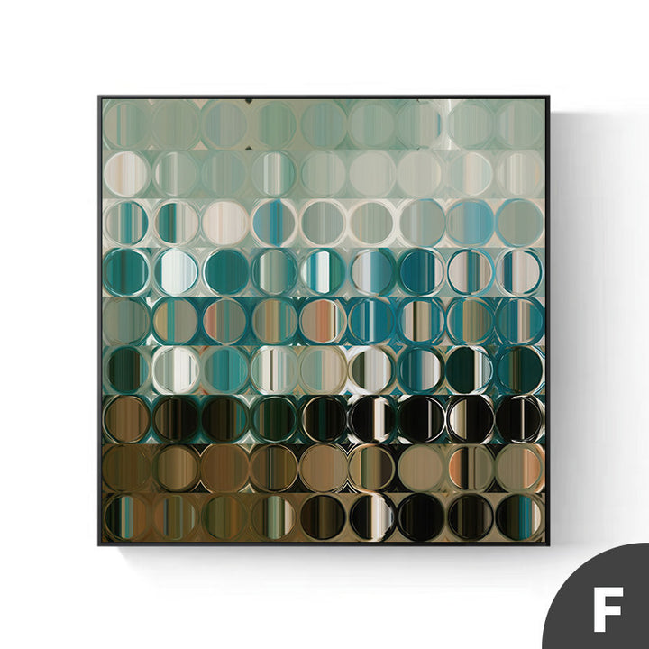 Moderne geometrische Leinwandkunst Wanddekoration
