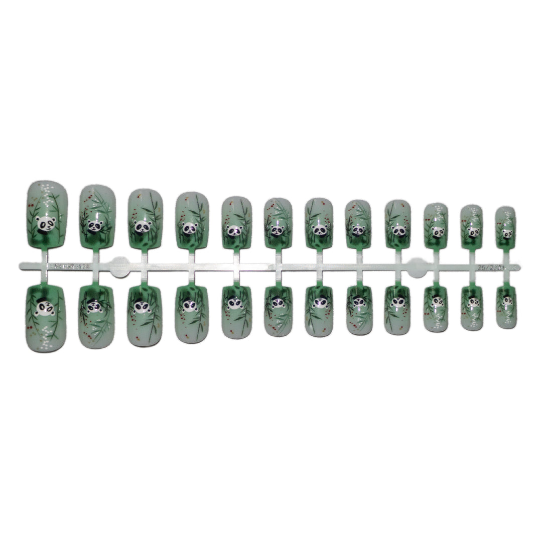 Künstlerisches Panda Nagelkunst Set
