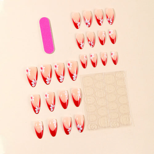 Elegante Künstlerische Stiletto Nagelkunst Set Karnz