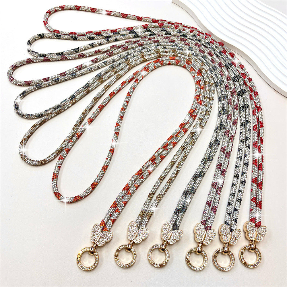 Rhinestone-besetzte Telefon-Lanyard Karnz
