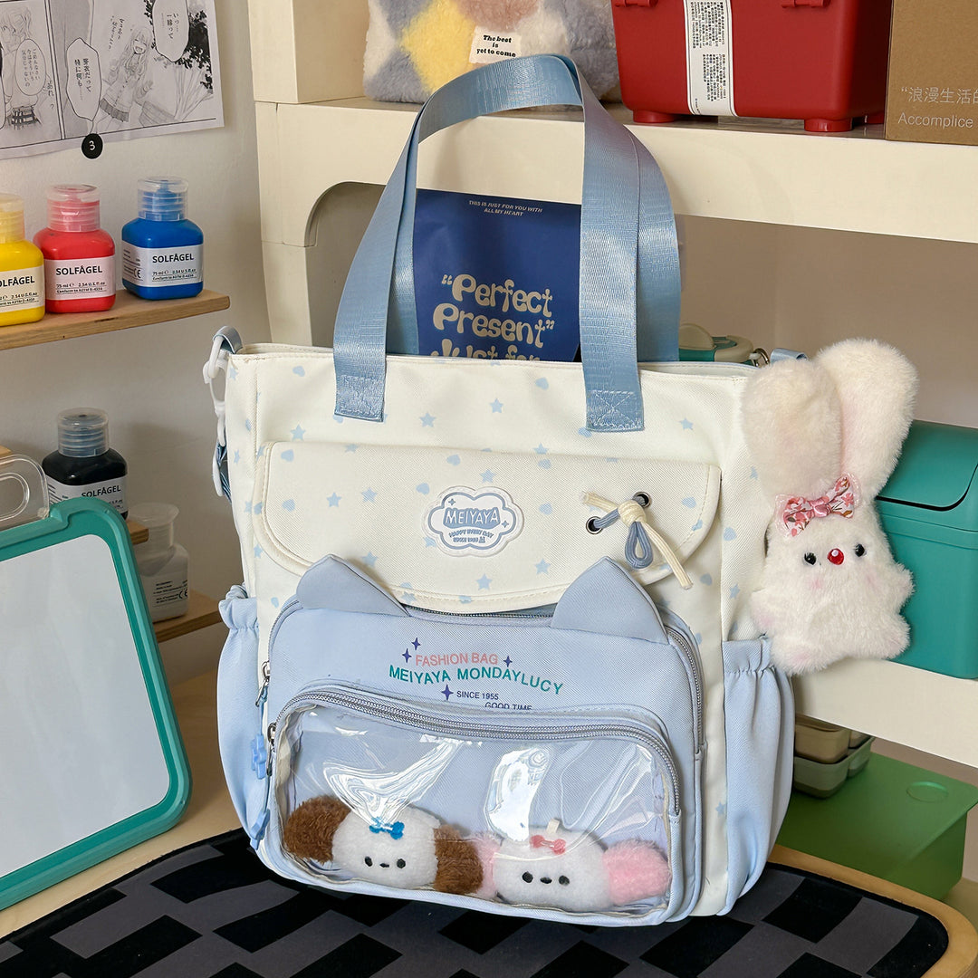 Stylische Wasserfeste Sternmuster Rucksack Karnz