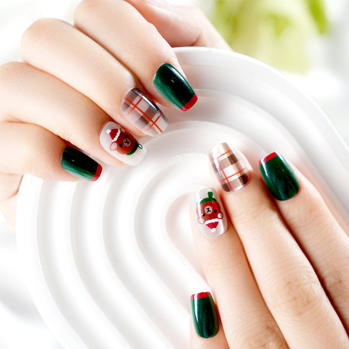Festliches Themen-Press-On-Nagelset Karnz
