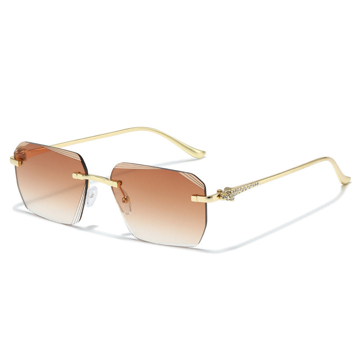 Modetrend Geometrische Schild Sonnenbrille Karnz
