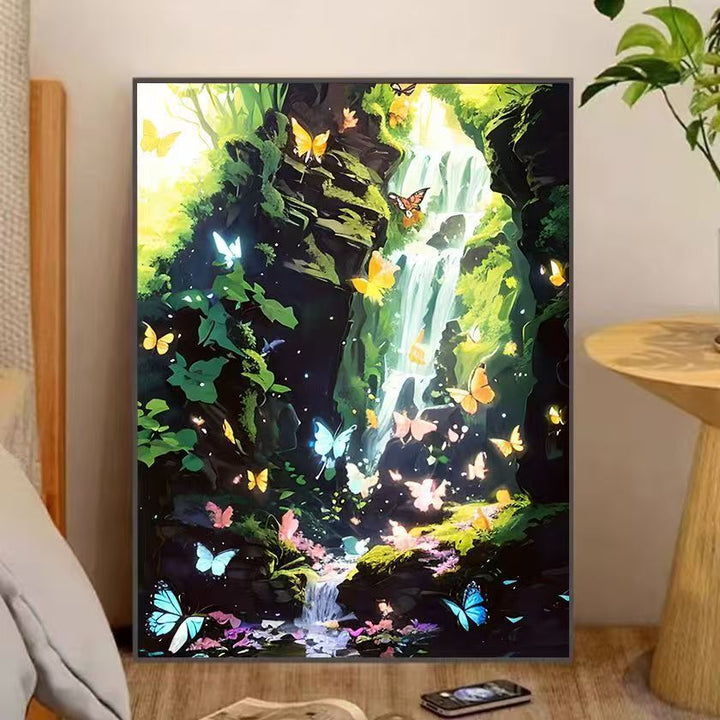 Fantasy Forest Schmetterling Wandkunst Karnz