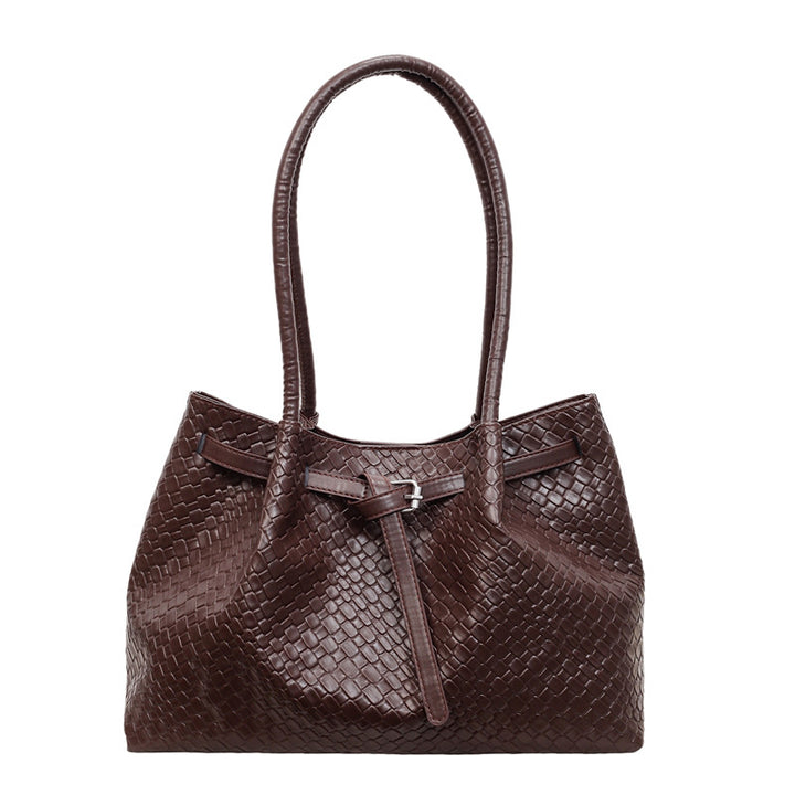 Texturiertes Leder Tote Bag Karnz