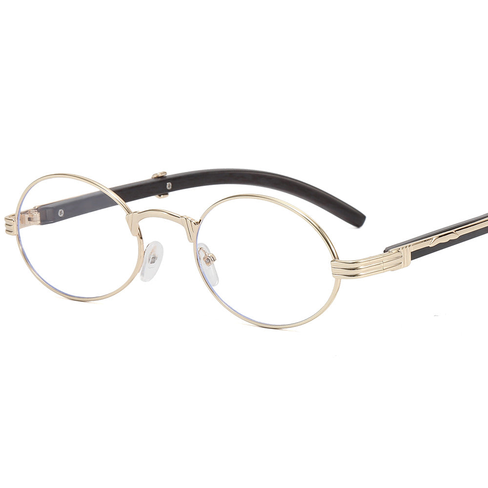 Damen runde Designer-Sonnenbrille mit innovativem Metallrahmen Karnz