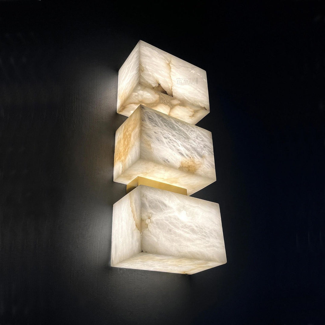 Künstlerische Alabaster Wandleuchte