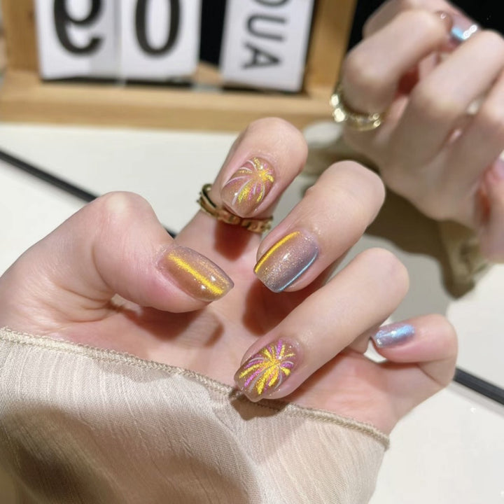 Künstlerisches Design Press-On Nagel Set