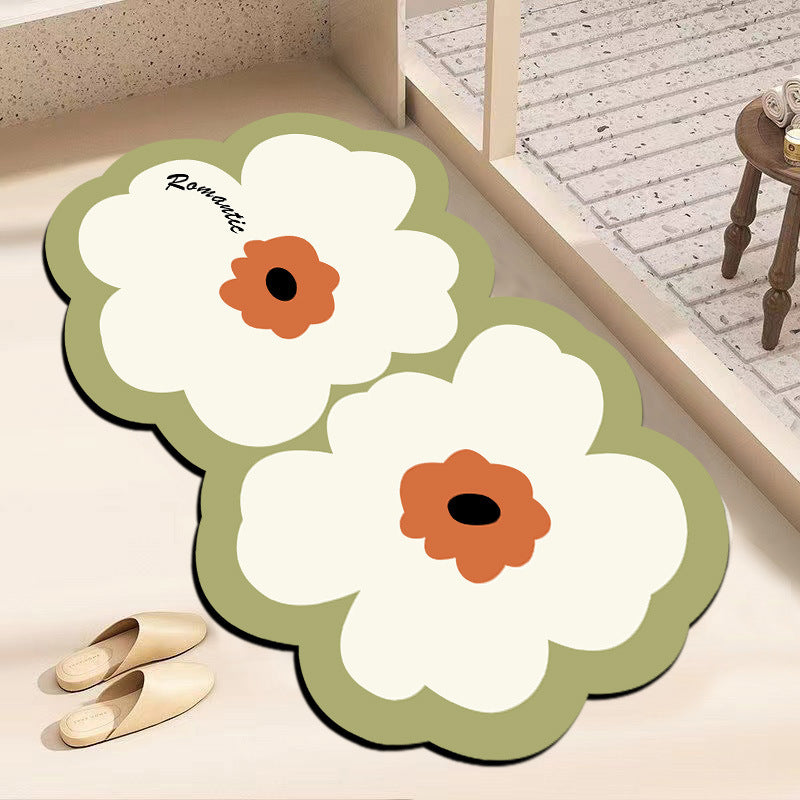 Dekorative blumenförmige Fußmatte Karnz