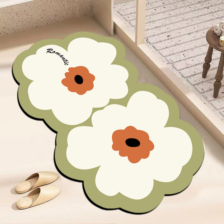 Dekorative blumenförmige Fußmatte Karnz