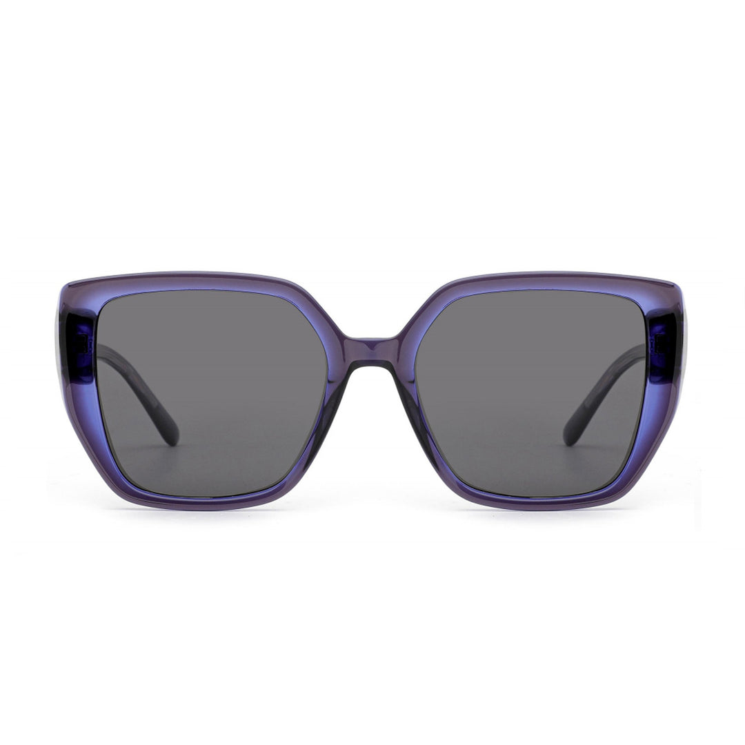 Damen Sonnenbrille mit modischem, facettenreichen Rahmen und UV-Schutz Karnz