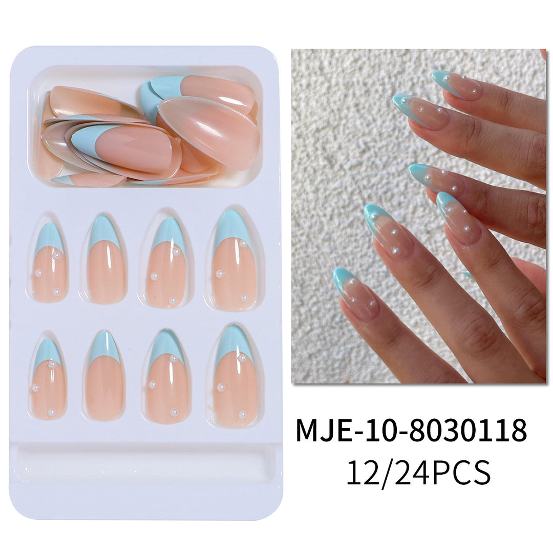 Elegantes French Tip Press-On Nail Set Karnz