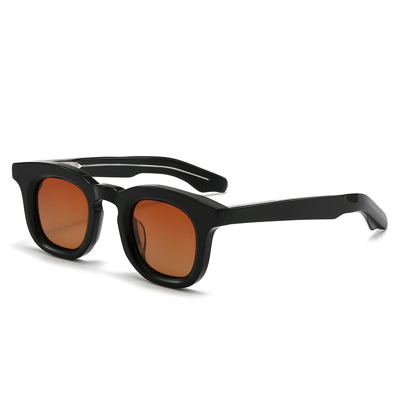 Damen modische Oversize-Sonnenbrille mit transparentem Rahmen und polarisierten Gläsern Karnz