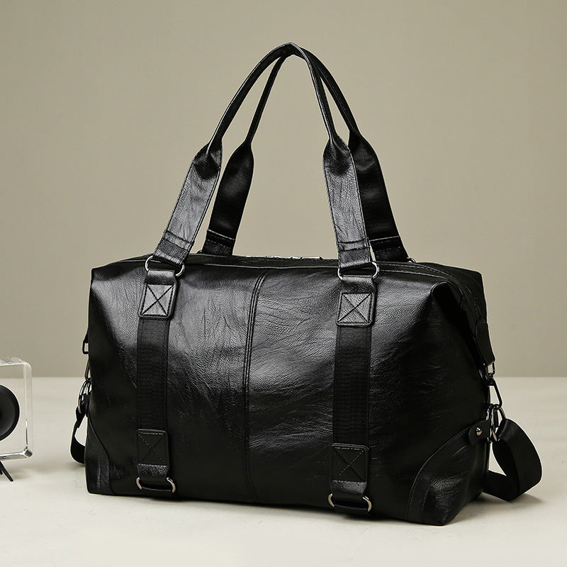 Luxuriöse Leder Wochenendreisetasche Karnz