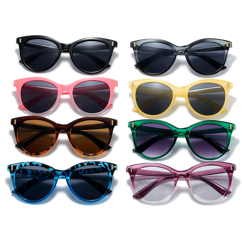 Damen modische Katzenaugen Sonnenbrille mit auffälligem Design Karnz