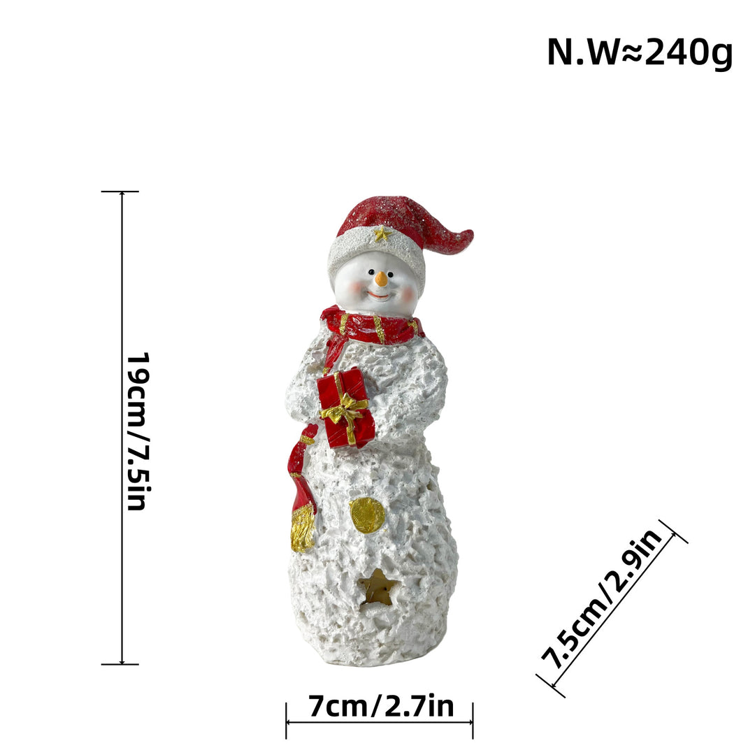 Dekorative Schneemann Skulptur Karnz