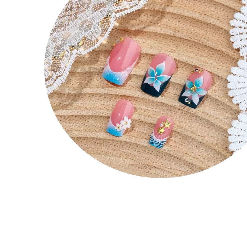 Florale 3D dekorative Nagelkunstverlängerungen Karnz