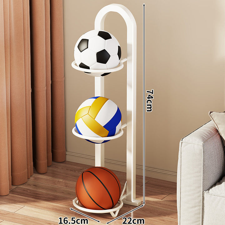 Vertikaler Vier-Ball-Freistehender Sportball-Lagerregalständer