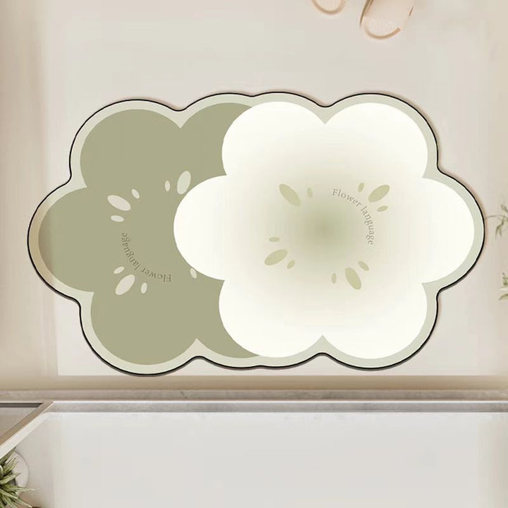 Dekorative florale Teppichmatte