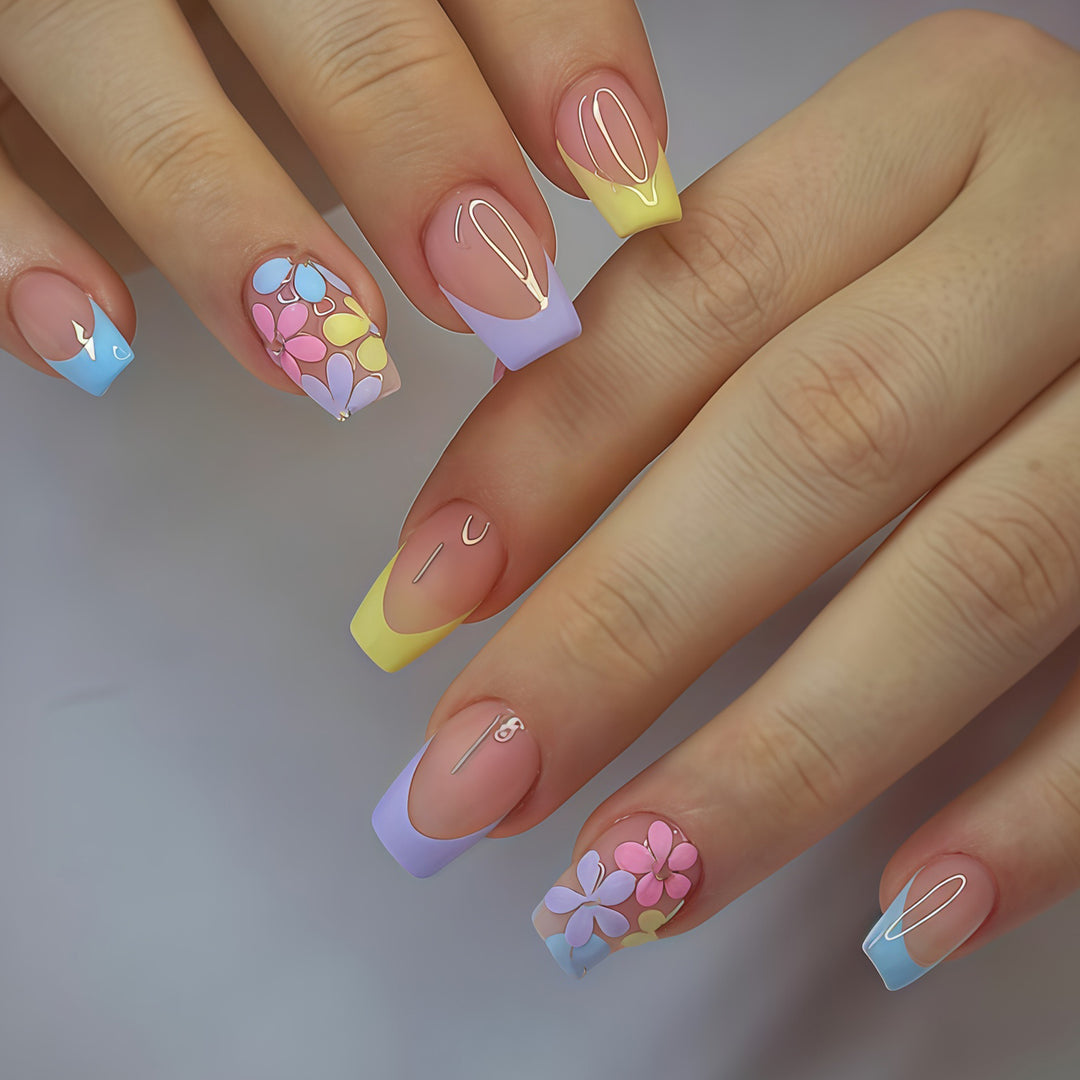 Saisonales thematisiertes Press-On-Nagelkunst-Set Karnz