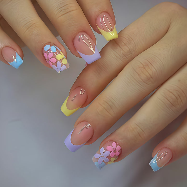 Saisonales thematisiertes Press-On-Nagelkunst-Set Karnz