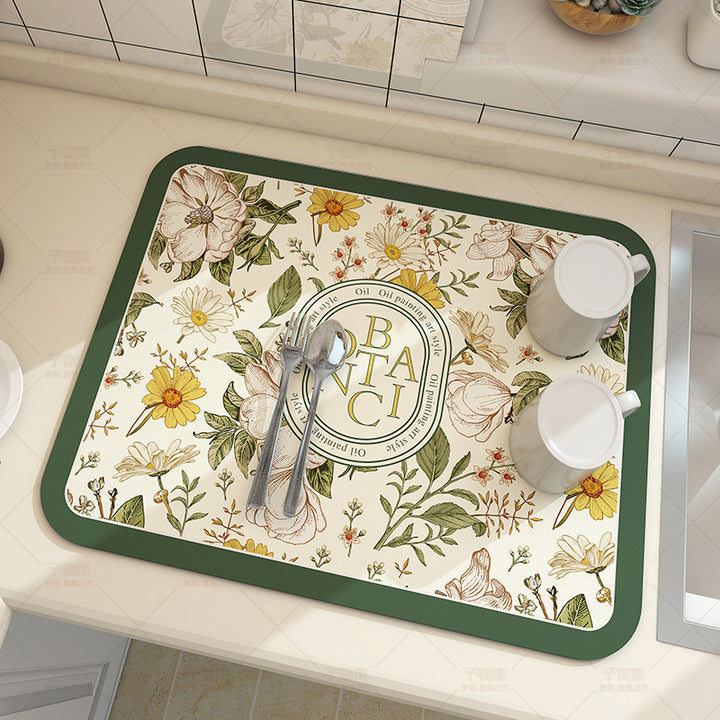 Inspirierendes Blumenquote Fußmatte Karnz