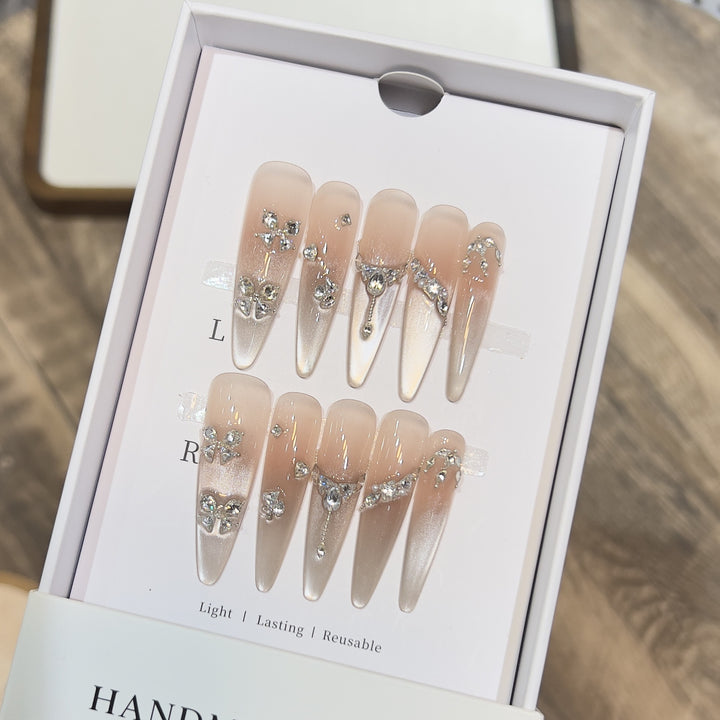 Wiederverwendbare Stiletto Nagelspitzen Karnz