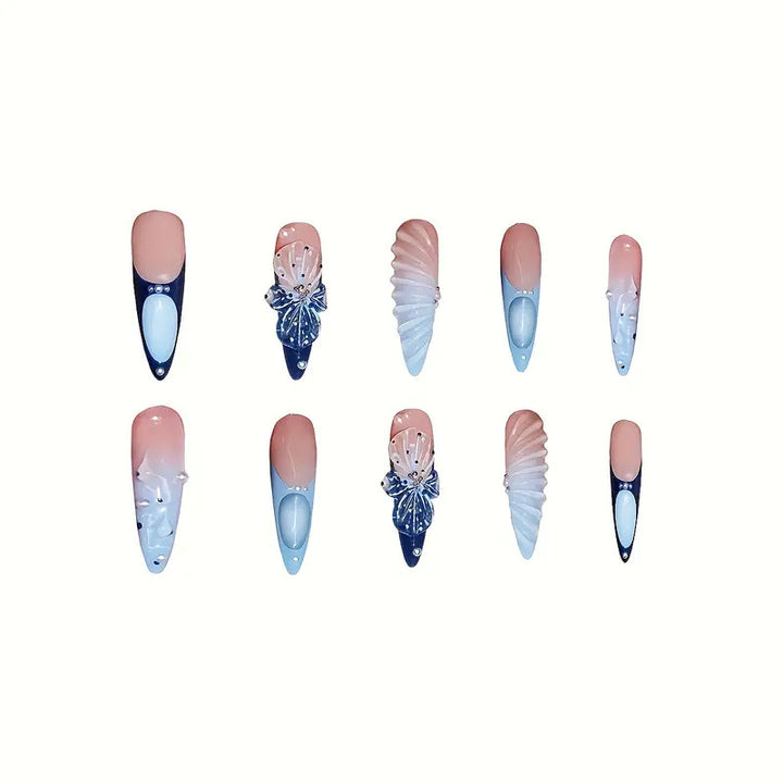 Künstlerische Stiletto Nagelkunst Karnz