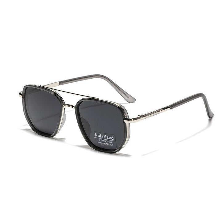 Damen Quadratische Sonnenbrille mit polarisierten Gläsern und elegantem Metallrahmen Karnz