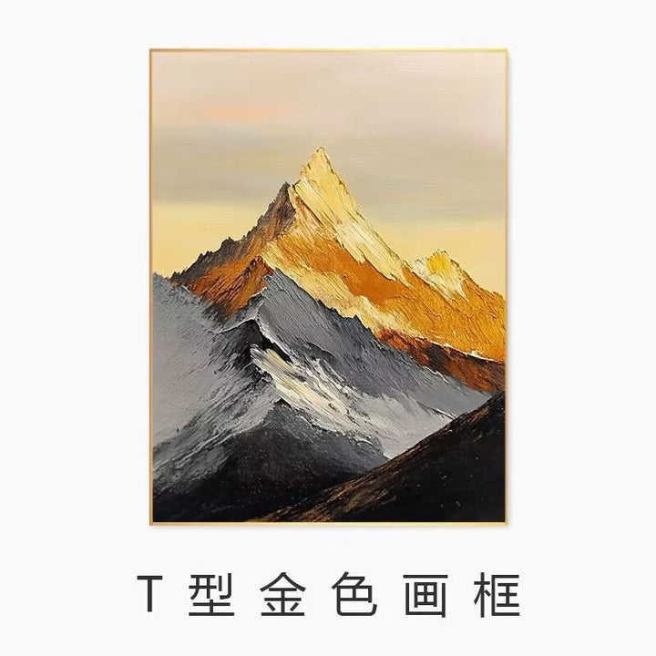Künstlerische Berglandschaft Leinwandkunstwerk