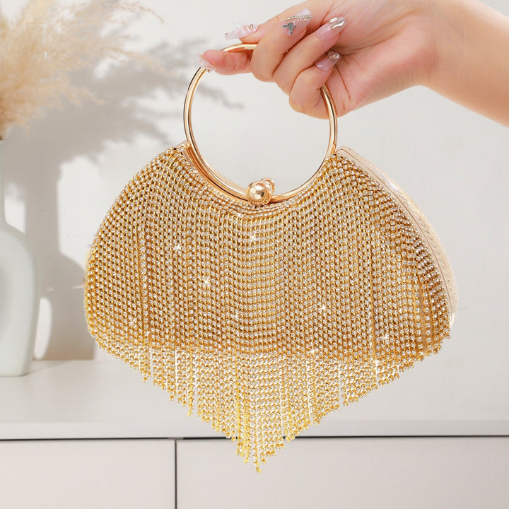 Glänzende Kettenlink Abend-Clutch