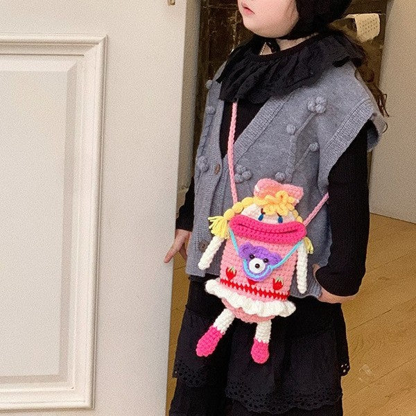 Kreativer Häkelpuppe Rucksack
