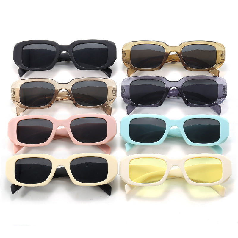 Damen modische oversized Sonnenbrille im angesagten Rechteck-Design Karnz