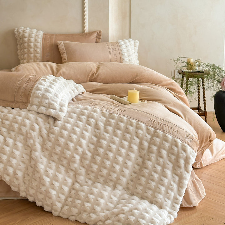 Elegantes Samt Bettwäsche Set