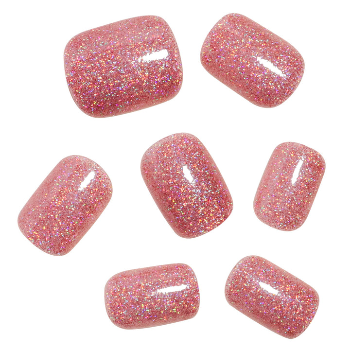 Glitzerndes Press-On Zehennagel Set Karnz