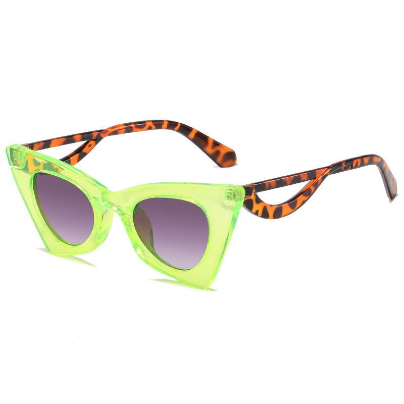 Damen Modische Katzenaugen Sonnenbrille im Fashion-Stil Karnz