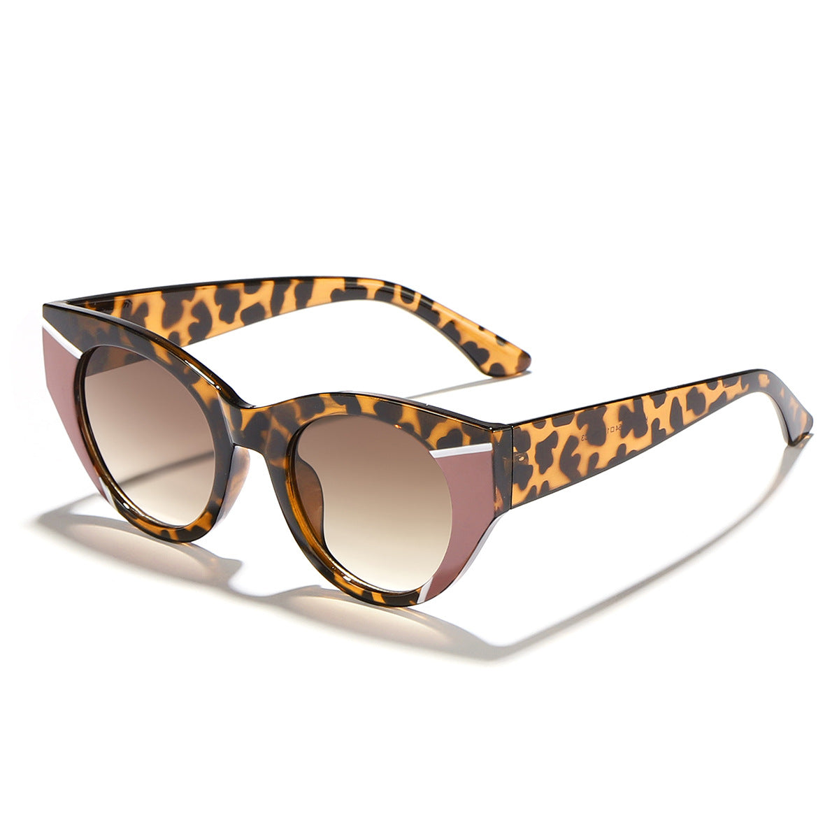Damen modische Sonnenbrille mit einzigartigem Leoprint Karnz