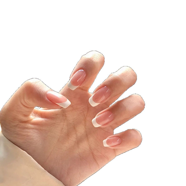 French Tip Press-On Nail Art