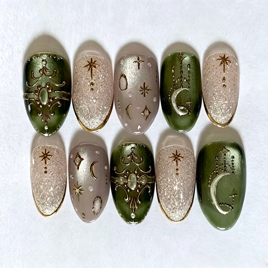 Elegantes Press-On Nagelkunstset