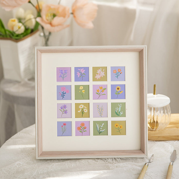 Floral Art Vierfach Collage Rahmen für Zuhause