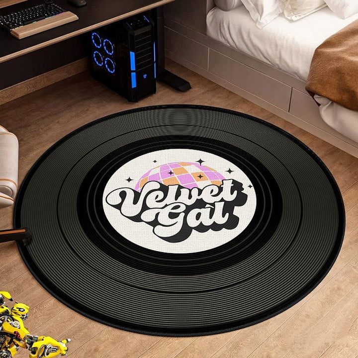 Vinyl-Schallplatten-Themen-Teppich