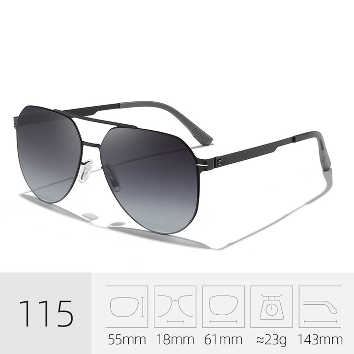 Premium leichte Aviator Sonnenbrille Karnz
