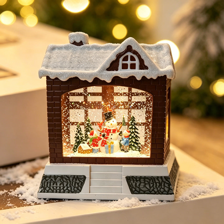Dekorative Weihnachtslaterne mit Lichtern Karnz