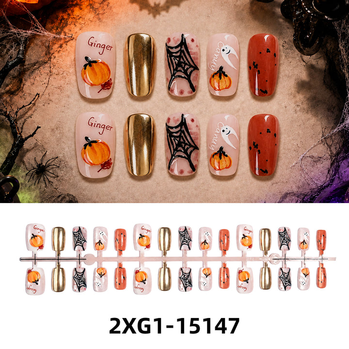 Kunstnagelset mit kreativen Halloween-Motiven Karnz