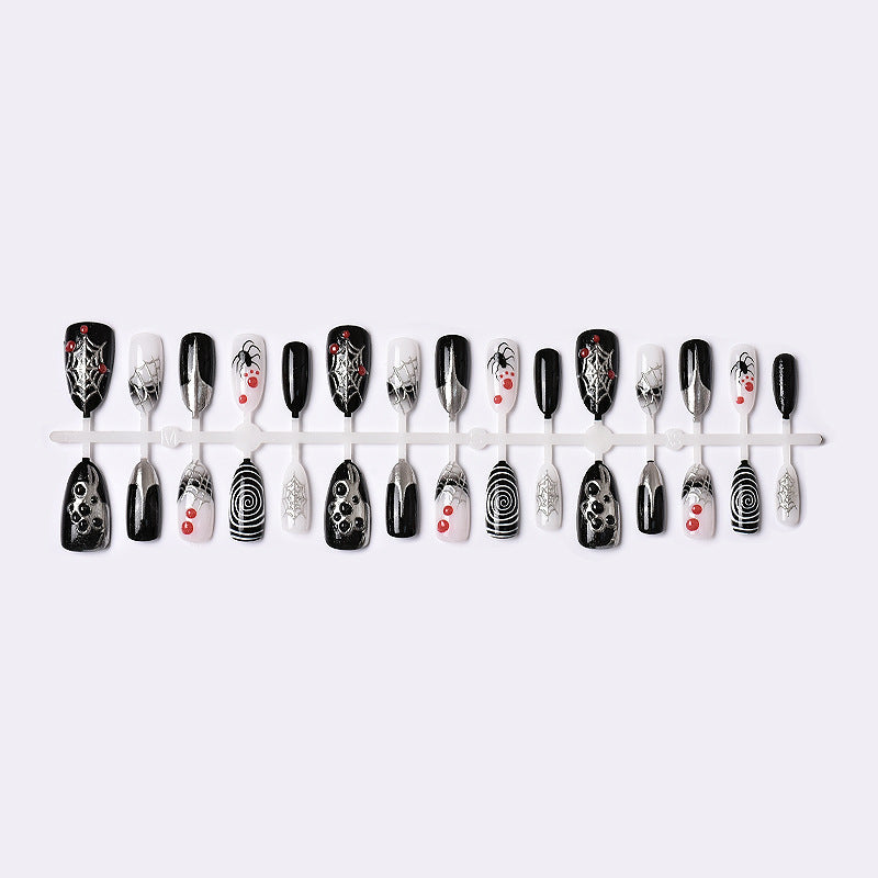Gothic-Themen Press-On Nagelkunst